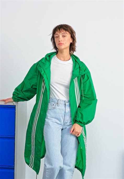 adidas mantel damen grün|Grüne Mäntel und Parkas .